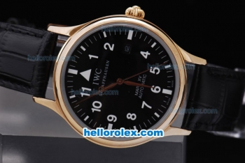 IWC Schaffhausen Mark XV Automatic Black Dial and Golden Case