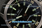 IWC Aquatimer Vintage 1967 Swiss Valjoux 7750 Automatic Steel Case with Black Dial and Green Stick Markers - 1:1 Original (ZF)