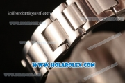 Cartier Rotonde De Miyota Quartz Steel Case/Bracelet with Silver Dial