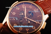 IWC Grande Complication Automatic Movement Rose Gold Case with Brown Dial and Rose Gold Arabic Numerals