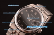 Rolex Datejust Oyster Perpetual Date Automatic with Black Dial and Roman Marking-Small Calendar