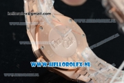 Audemars Piguet Royal Oak Swiss Quartz Rose Gold Case with White Dial and Rose Gold Bracelet (EF)