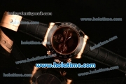Rolex Daytona II Asia 3836 Automatic Rose Gold Case with Black Bezel and Coffee Dial