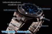 Rolex Sea-Dweller Bamford Asia 2813 Automatic PVD Case with PVD Strap Black Dial Blue Markers