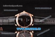 Omega De Ville Trésor Master Co-Axial Swiss ETA 2824 Automatic Rose Gold Case with Stick Markers and Black Dial