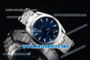 Omega Seamaster Aqua Terra 150M Clone Omega 8500 Automatic Stainless Steel Case/Bracelet with Blue Horizontal Stripe Dial Silver Stick Markers (YF)