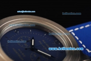 Panerai Radiomir Mare Nostrum Chronograph Quartz Movement Steel Case with Blue Dial and Blue Strap
