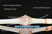 Rolex Datejust Swiss ETA 2836 Automatic Movement Rose Gold Case with MOP Dial-Diamond Markers and Diamond Bezel add Box