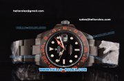 Rolex Explorer II Pro-Hunter Asia 2813 Automatic PVD Case with PVD Strap and Black Dial