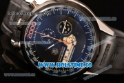 Tag Heuer Mikrogirder 2000 Chrono Miyota Quartz Steel Case with Black Dial and PVD Bezel - Orange Second Hand