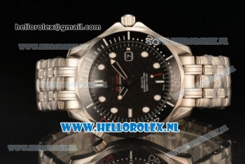 Omega Seamaster Diver 300 M James Bond 50th Anniversary 8215 Auto Steel Case with Black Dial and Steel Bracelet