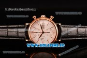 IWC Portofino Chrono Swiss Valjoux 7750 Automatic Rose Gold Case with White Dial and Stick Markers
