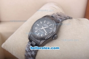 Rolex Datejust Oyster Perpetual Automatic Full PVD with Black Dial and White Linear Marking-Small Calendar