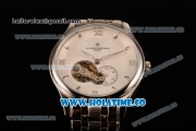 Vacheron Constantin Patrimony Asia Automatic Full Steel with White Dial and Stick/Roman Numeral Markers