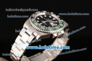 Rolex GMT-Master II Asia 2813 Automatic Full Steel with Black Dial and Green/Black Bezel