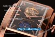 Patek Philippe Gondolo Asia Manual Winding Rose Gold Case with Black Dial and Stick Markers