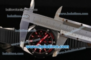 Hublot King Power F1 Swiss Valjoux 7750 Automatic Steel Case with PVD Bezel and Red Markers