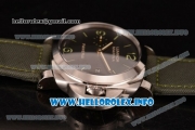 Panerai Luminor Marina 1950 3 Days PAM 392 Clone P.9000 Automatic Steel Case with Black Dial and Army Nylon Strap (KW)