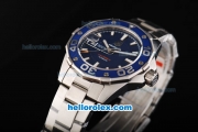 Tag Heuer Aquaracer Swiss ETA 2892 Automatic Movement Full Steel with Blue Bezel and Blue Dial