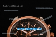 Longines Master Moonphase Miyota OS10 Quartz with Date Rose Gold Case with Black Dial and Stick Markers - Rose Gold Bezel