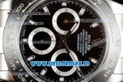 Rolex Cosmograph Daytona Clone Rolex 4130 Automatic Steel Case Black Dial With Stick Markers Steel Bracelet - 1:1 Original (AR)