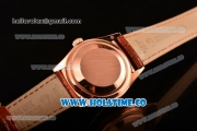 Rolex Day-Date Asia Automatic Rose Gold Case with Diamonds Markers White Dial - Diamonds Bezel (BP)