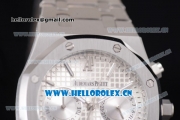 Audemars Piguet Royal Oak 41MM Seiko VK64 Quartz Stainless Steel Case/Bracelet with Silver Dial and Stick Markers