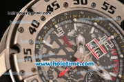 Richard Mille RM032 Chrono Swiss Valjoux 7750 Automatic Steel Case with Skeleton Dial and White Markers