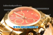 Rolex Daytona All Yellow Gold With Rolex 4130 Chrono Red Dial(EF)