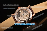 Cartier Rotonde De Cartier Asia Automatic Rose Gold Case with Black Skeleton Dial and White Inner Bezel