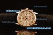 Omega De Ville Automatic Steel Case with Rose Gold Bezel and Silver Dial - Rose Gold Roman Markers