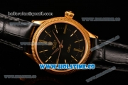 Rolex Cellini Time Asia 2813 Automatic Yellow Gold Case with Stick/Roman Numeral Markers and Black Dial