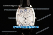 Breguet Heritage Asia Automatic Steel Case White Dial With Roman Numeral Markers Black Leather Strap