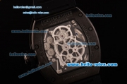 Richard Mille RM036 ST28-UP Automatic PVD Case with Black Rubber Strap Numeral Markers and Skeleton Dial - 7750 Coating