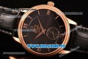 Omega De Ville Co-Axial Asia Automatic Rose Gold Case with Black Dial and Roman Numeral/Stick Markers