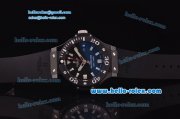 Hublot Big Bang King Swiss Valjoux 7750 Automatic Ceramic Case/Bezel with Black Dial and Black Rubber Strap - 1:1 Original