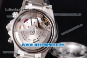 Rolex Daytona Clone Rolex 4130 Automatic Stainless Steel Case/Bracelet with Blue Dial and Stick Markers (EF)