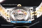 Rolex Datejust Clone Rolex 3135 Automatic Two Tone Case/Bracelet with Blue Dial and Stick Markers (BP)