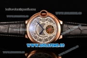 Cartier Ballon Bleu De Tourbillon Asia Automatic Rose Gold Case with Grey Dial and Roman Numeral Markers