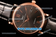 IWC Portofino Automatic Miyota 9015 Automatic Rose Gold Case with Grey Dial and Stick Markers