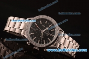 Omega Speedmaster Automatic Movement Silver Case wiht Black Dial and SSBand