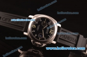 Panerai Luminor Marina Pam 104 Swiss Valjoux 7750 Steel Case with Black Dial and Rubber Strap-1:1 Original