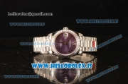 Rolex Datejust 31 Steel 2836 Auto With Steel Bracelet Purple Dial Roman