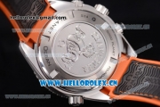 Omega Seamaster Planet Ocean Chronograph Clone Omega 9300 Automatic Steel Case Black Dial Black Leather Strap and Stick Markers - 1:1 Original (EF)
