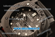 Panerai Submersible All Carbon Fiber With Carbon Dial Rubber Strap Cal. P9010 1:1 Clone PAM00979(KW)