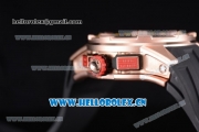 Richard Mille RM60-01 Asia Automatic Rose Gold Case with Skeleton Dial Black Rubber Strap and Stick/Arabic Numeral Markers