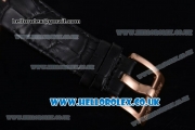 Roger Dubuis Excalibur Asia ST16 Automatic Rose Gold Case with Skeleton Dial and Black Leather Strap