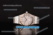 Audemars Piguet Royal Oak 41 Miyota 9015 Automatic Full Steel with White Dial and Silver Stick Markers (EF)