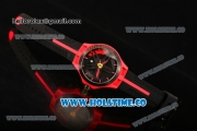 Ferrari Scuderia Ferrari Orologi 2015 Miyota 2035 Quartz Red PVD Case with Black Dial and Red Stick Markers