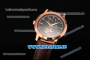 Vacheron Constantin Patrimony Tourbillon Swiss ETA 2824 Automatic Rose Gold Case with Black Dial and Stick Markers